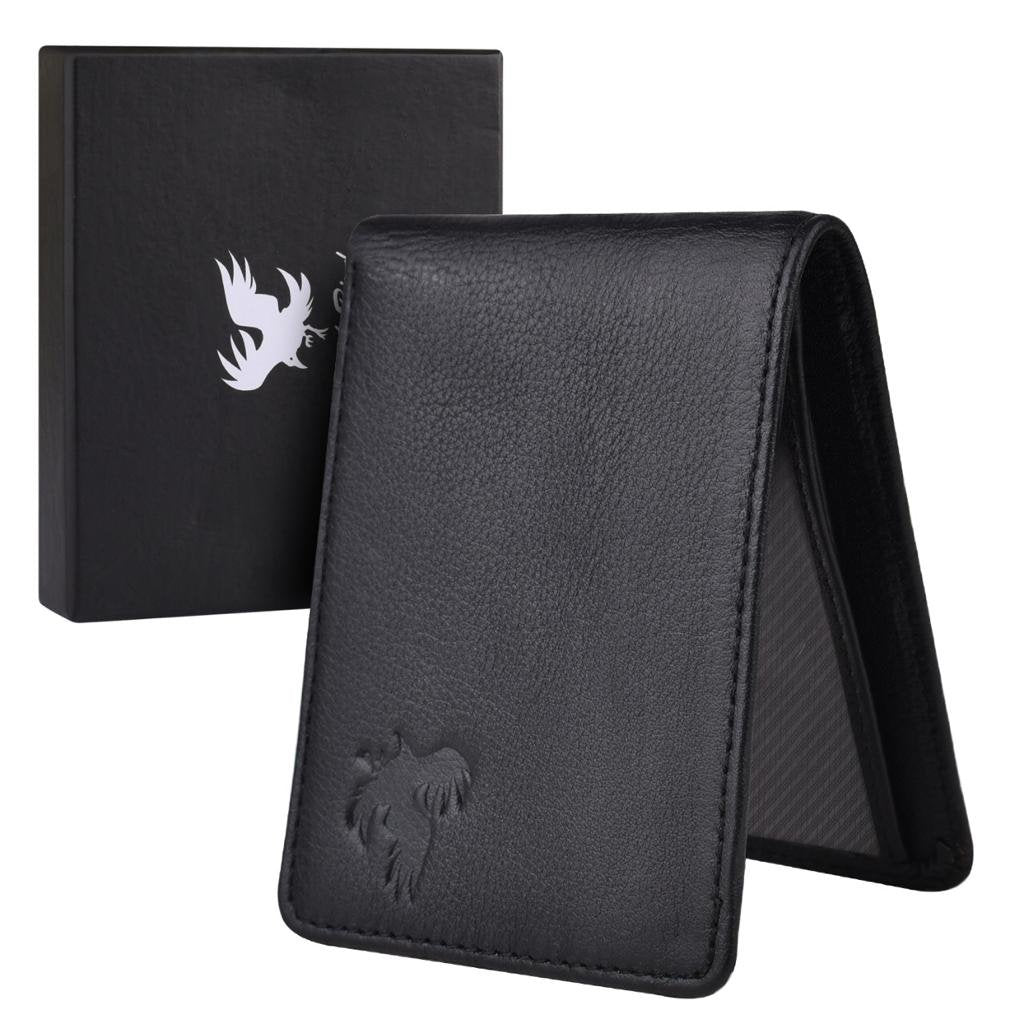 Dollar Size | Black | Leather Wallet