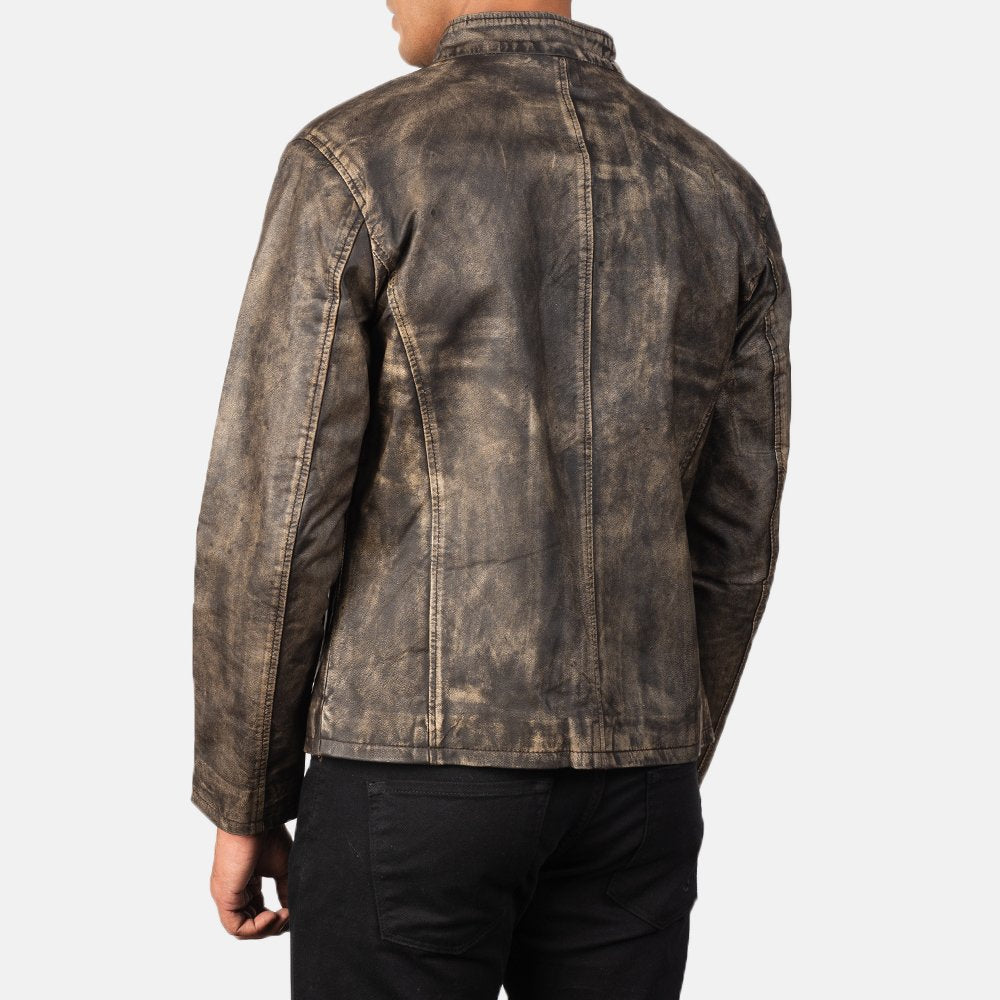 Multi Tone Brown | Leather Jacket | Men