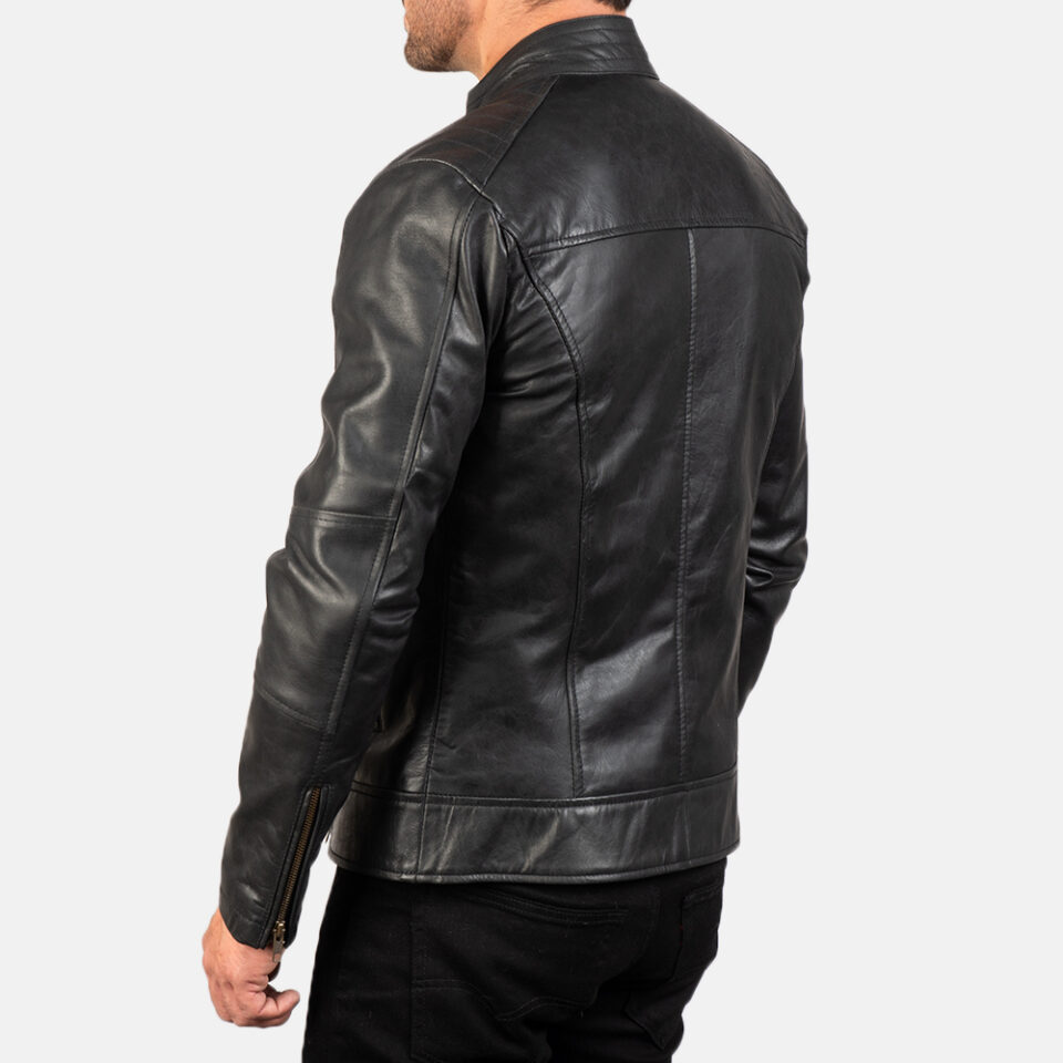 Retro Black | Leather Jacket | For Men | Blackbird Leathers