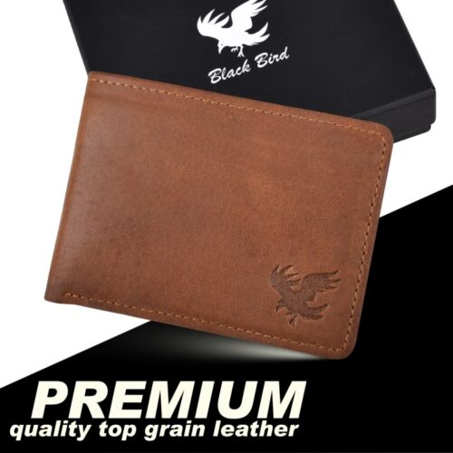 close view of elegant leather wallet