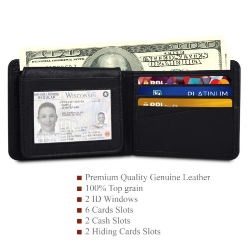 Slim Id wallets has different slots to keep yous cards. 