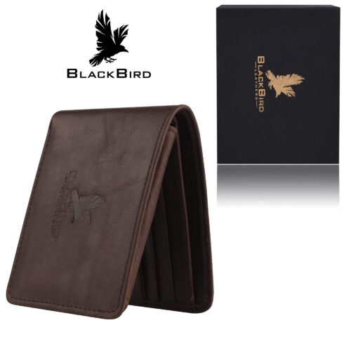 "Close-up of a stylish leather wallet with multiple card slots