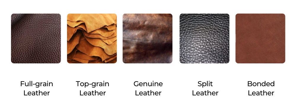 types of leather